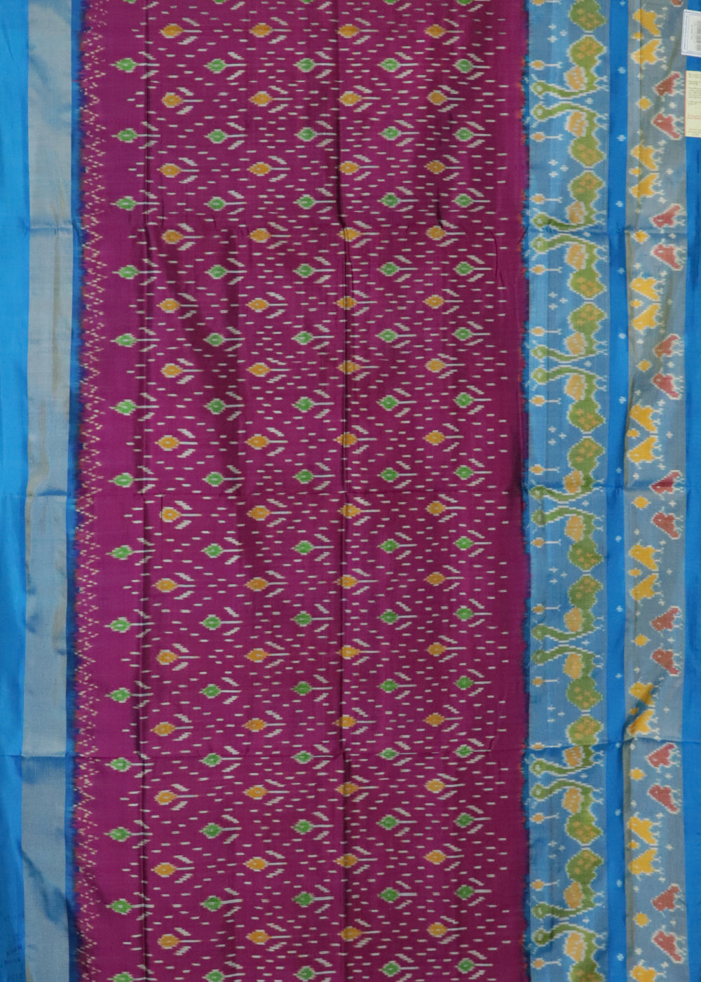 Byzantine violet color handloom rajkot silk saree