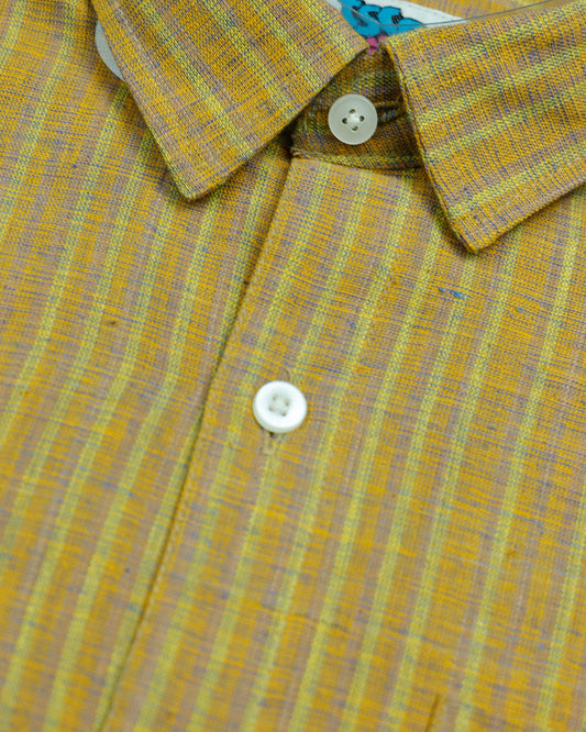 Tuscany color handwoven khadi shirt