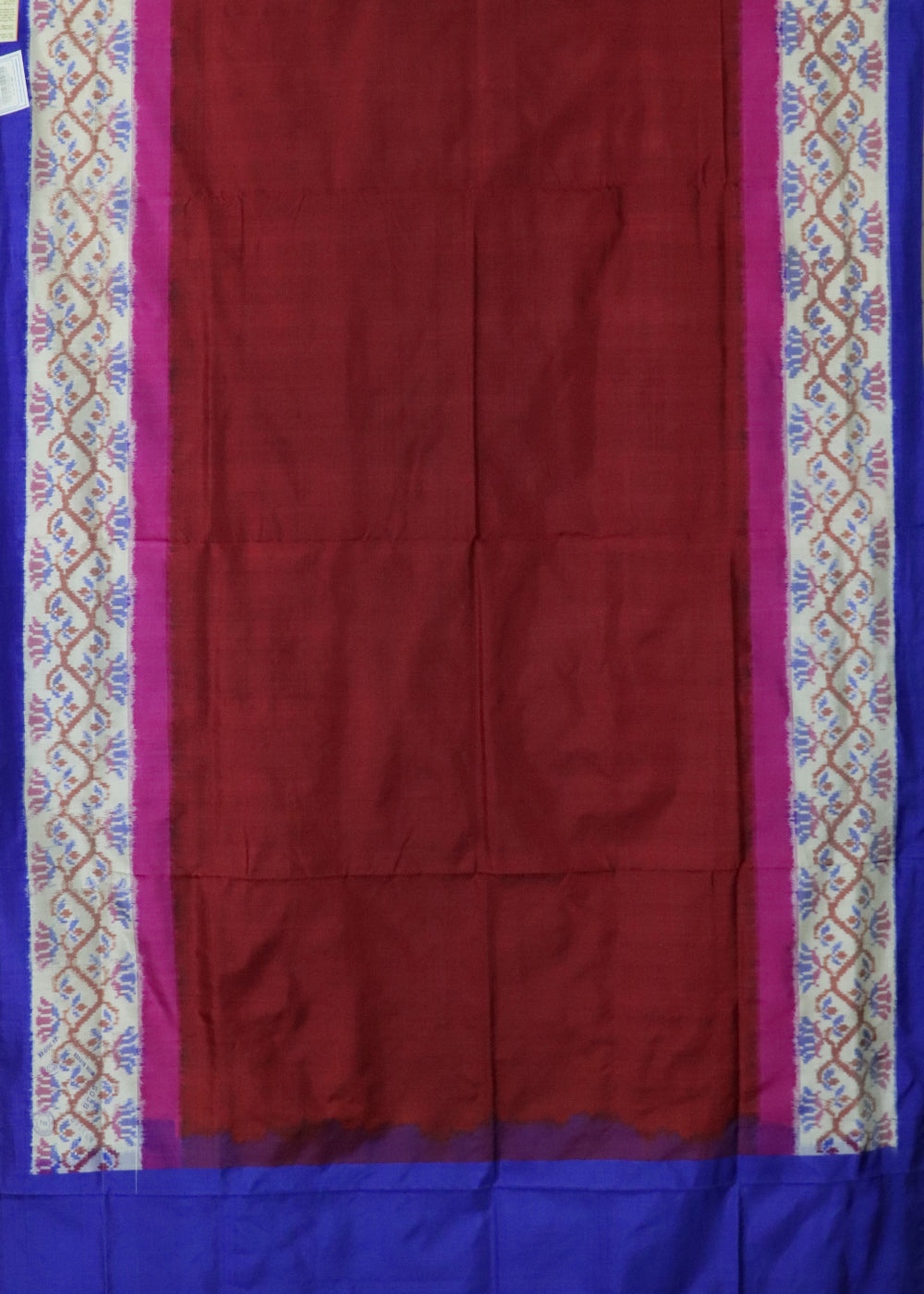 Maroon shade color handloom rajkot silk saree