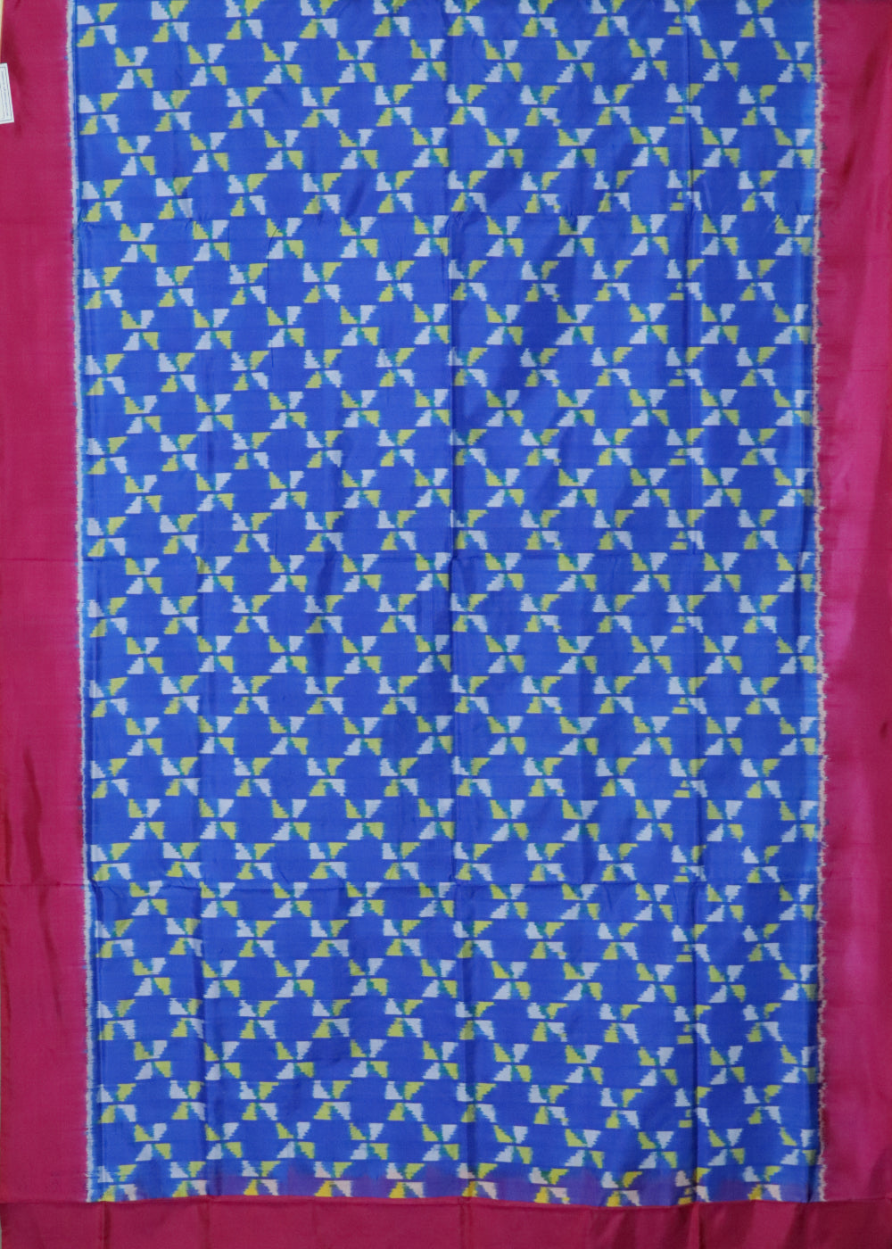 Sapphire blue color handloom rajkot silk saree