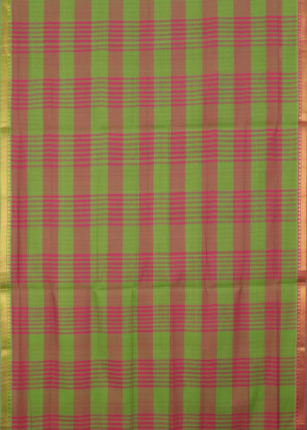 Green color mangalagiri cotton saree