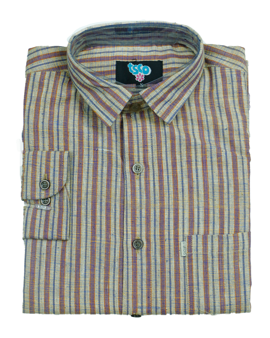 Laurel green color handwoven khadi shirt