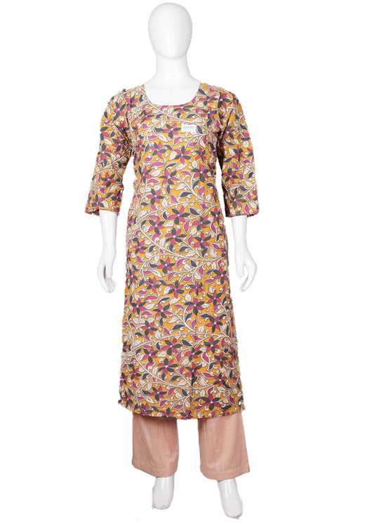 Handloom kalamkari long top