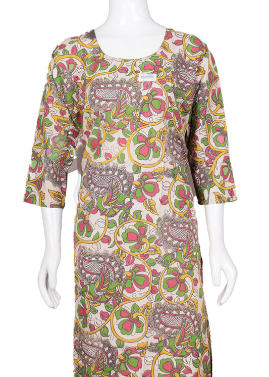 Handloom kalamkari long top