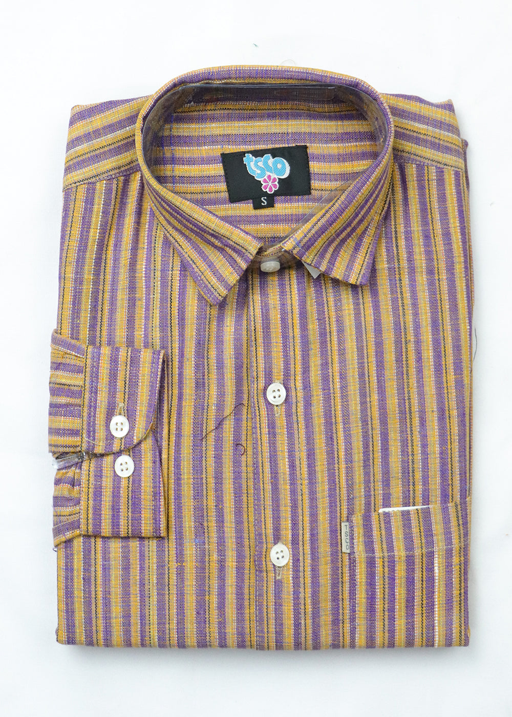 Multi-color handwoven khadi shirt