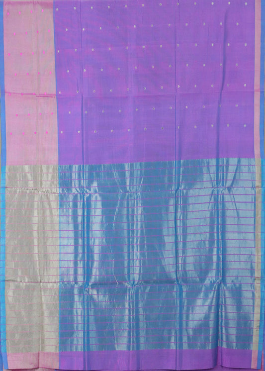 Multi shade color handloom venkatagiri sico saree