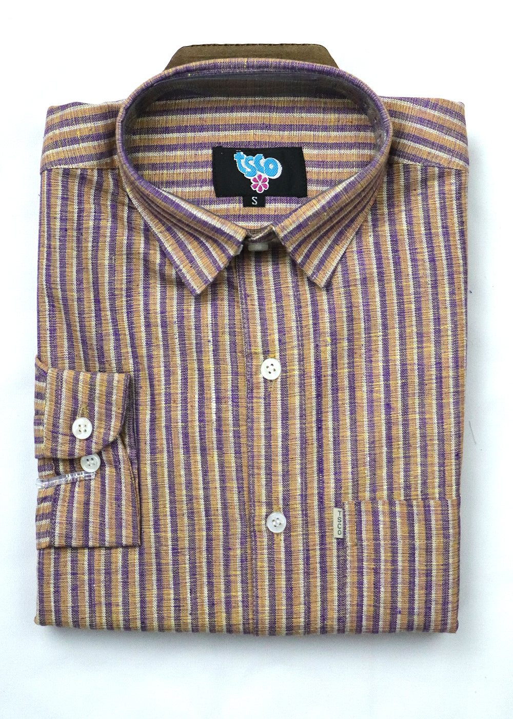 Multi color handwoven khadi shirt