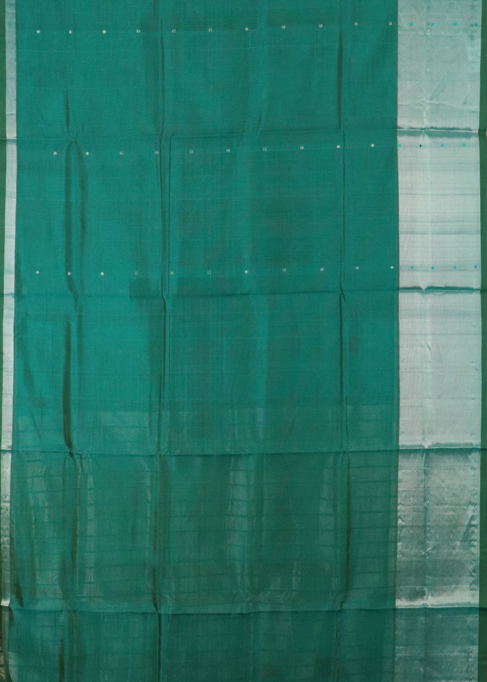 Sacramento green color handloom venkatagiri sico saree