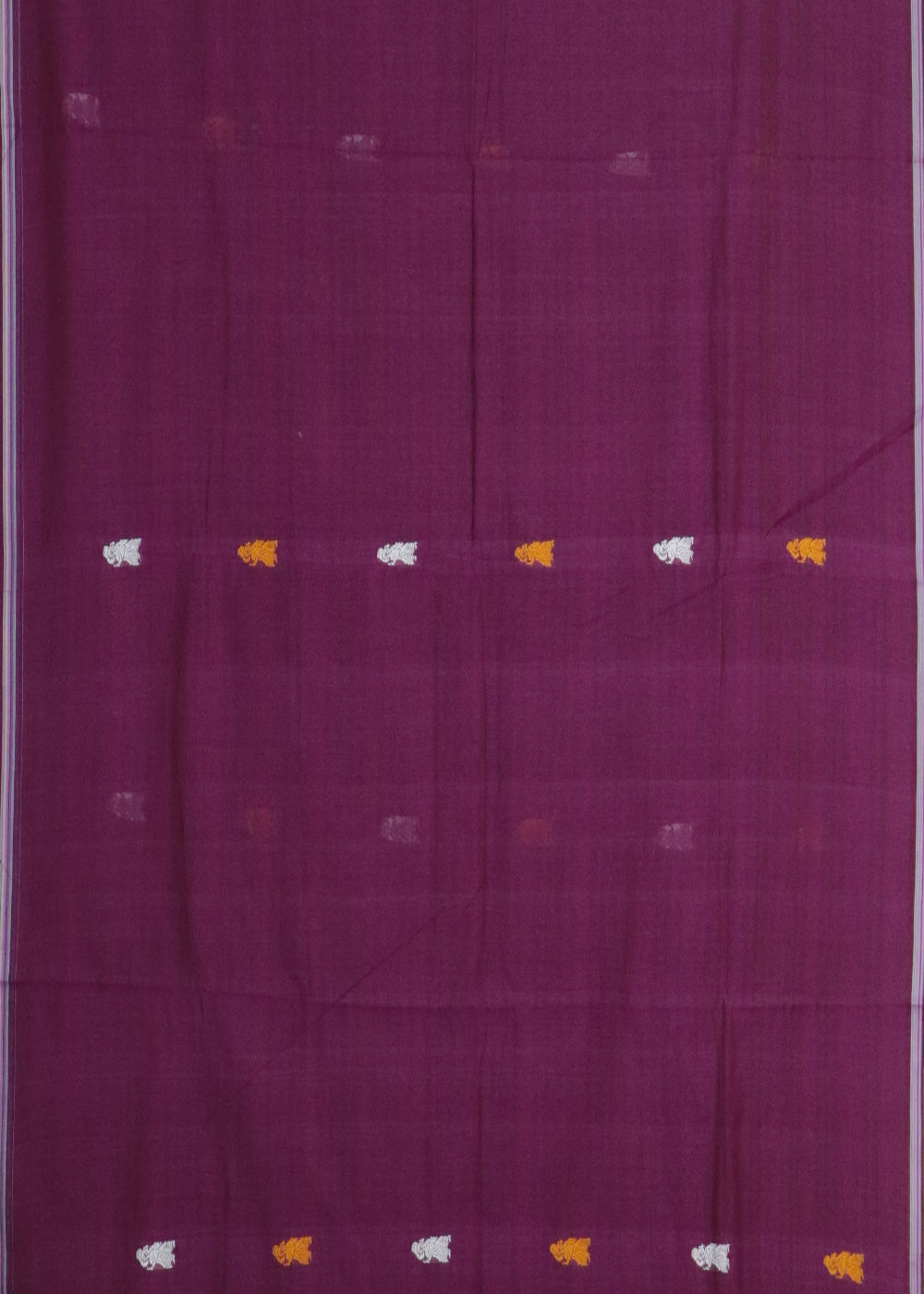 Plum violet color gollabhama cotton saree