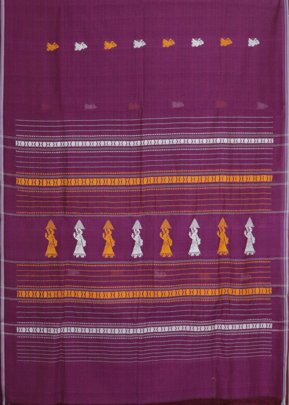 Plum violet color gollabhama cotton saree