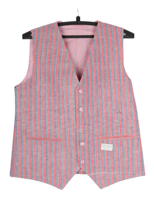 Handwoven khadi waist coat