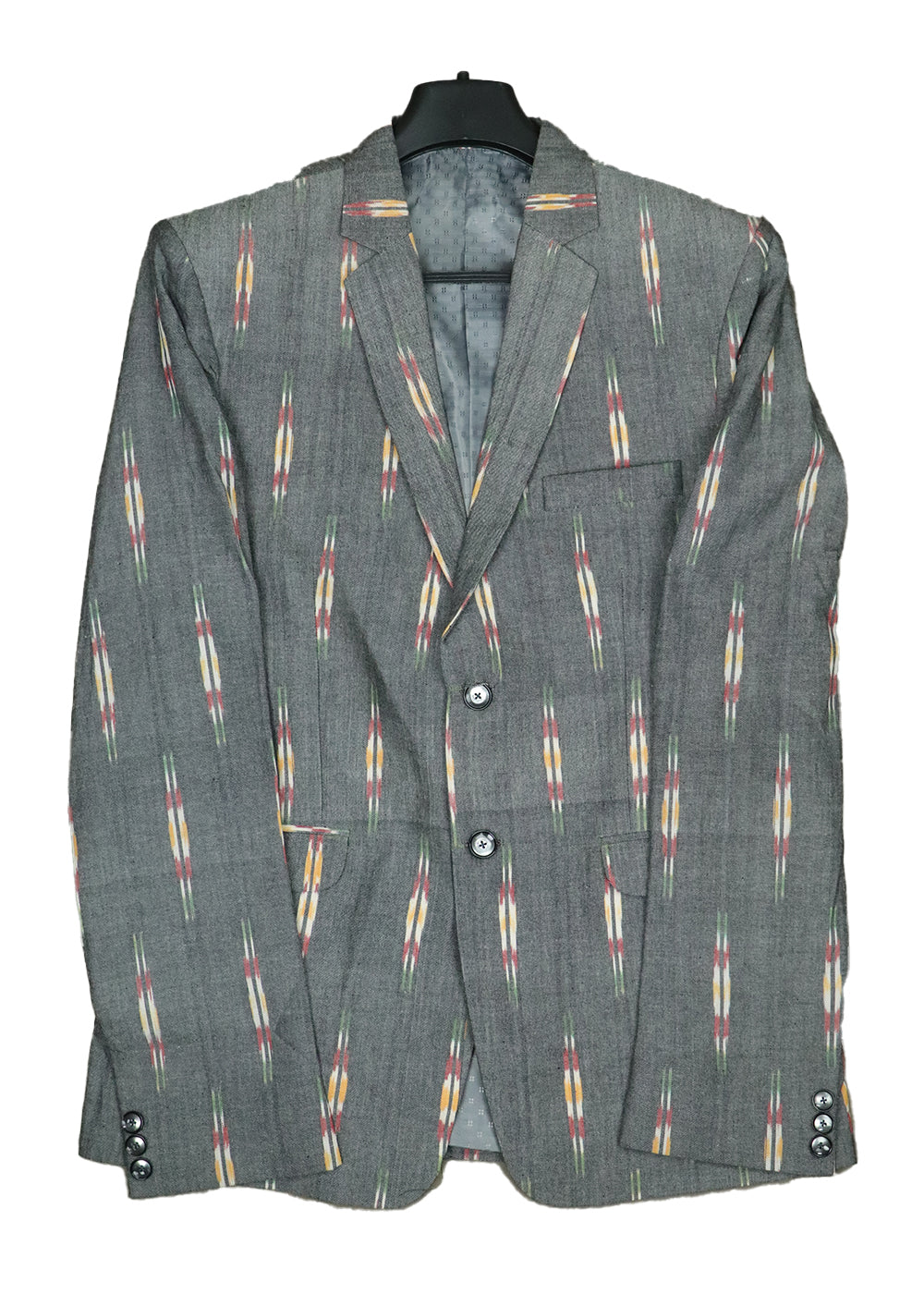 Gray color handloom pochampally blazer