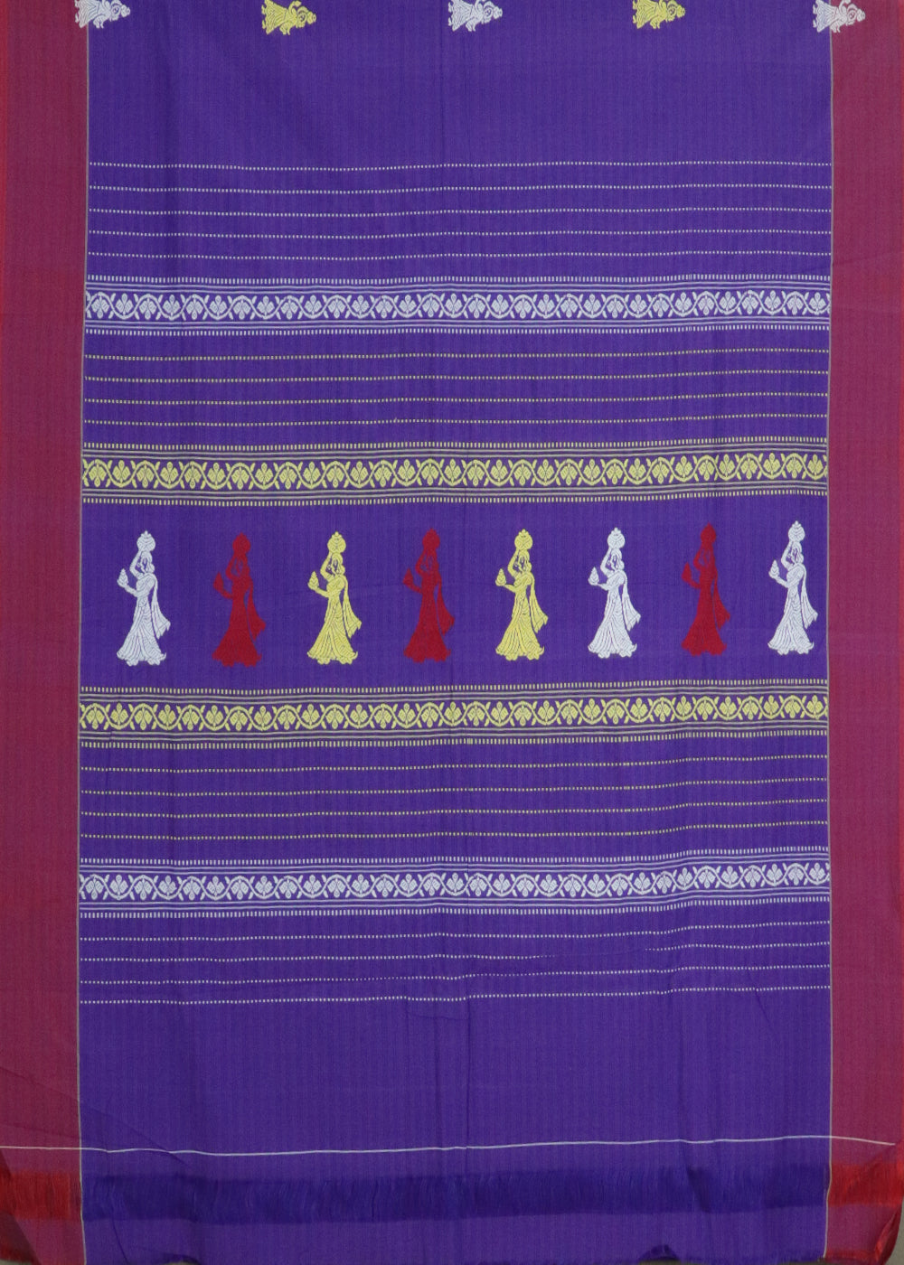 Multi-shade color gollabhama cotton saree