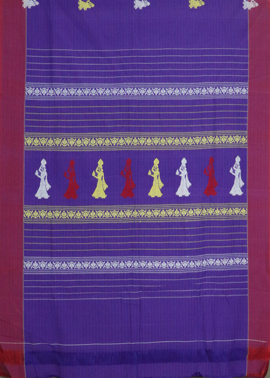 Multi-shade color gollabhama cotton saree