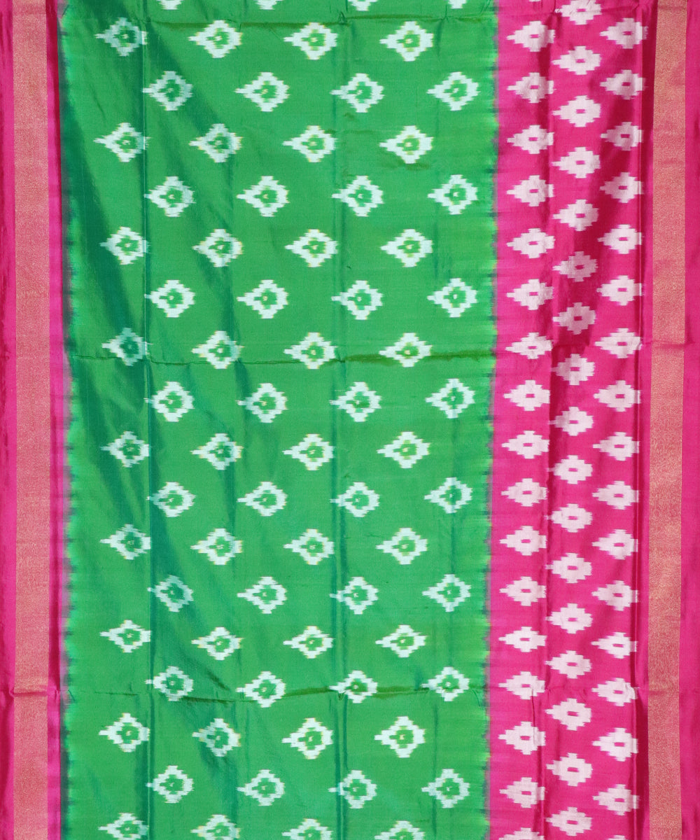 Green color Pochampally Silk Saree