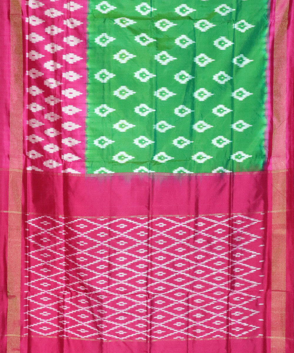 Green color Pochampally Silk Saree