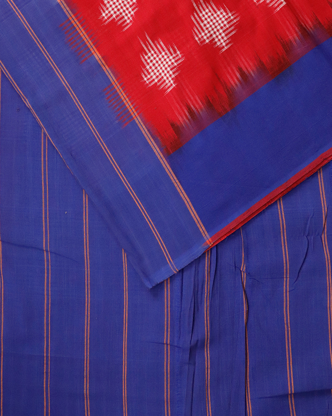 Red color shade pochampally cotton saree