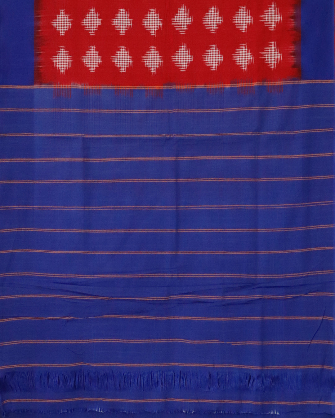 Red color shade pochampally cotton saree