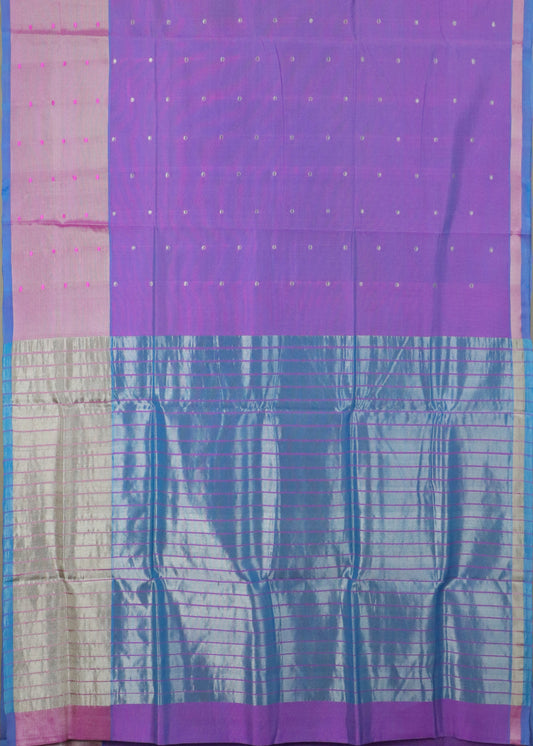 Multi shade color handloom venkatagiri sico saree