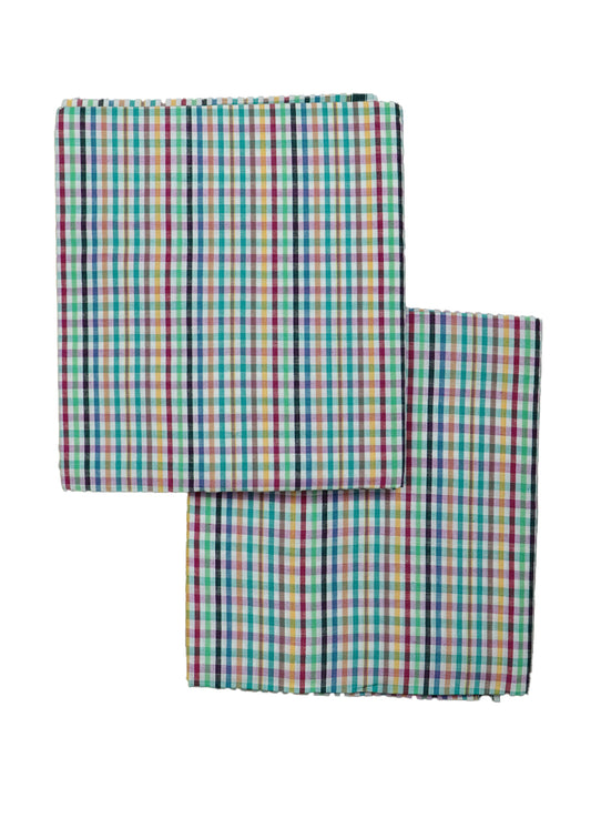 Handwoven colour check lungies (Pack of 2)